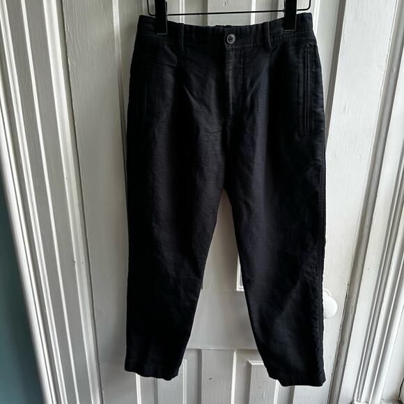 Club Monaco Textured Elasticated Trousers Black - Picture 2 of 8